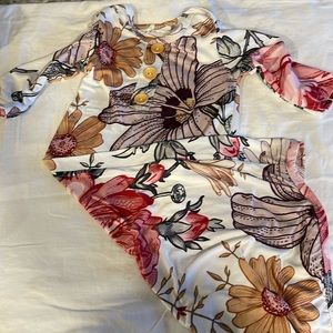Newborn tie bottom onesie